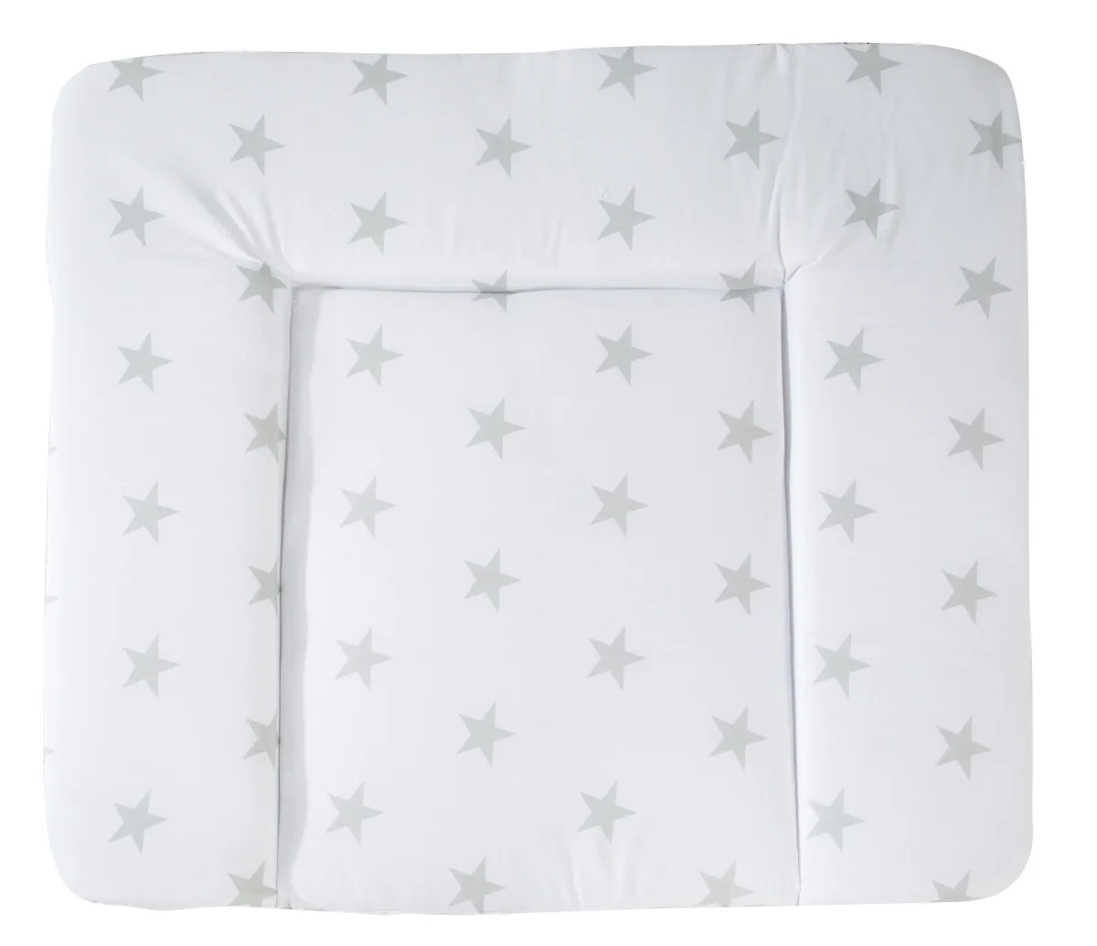 Wickelauflage 'Little Stars' - 85 x 75 cm - PU beschichtet - Weiß / Hellgrau – Bild 2