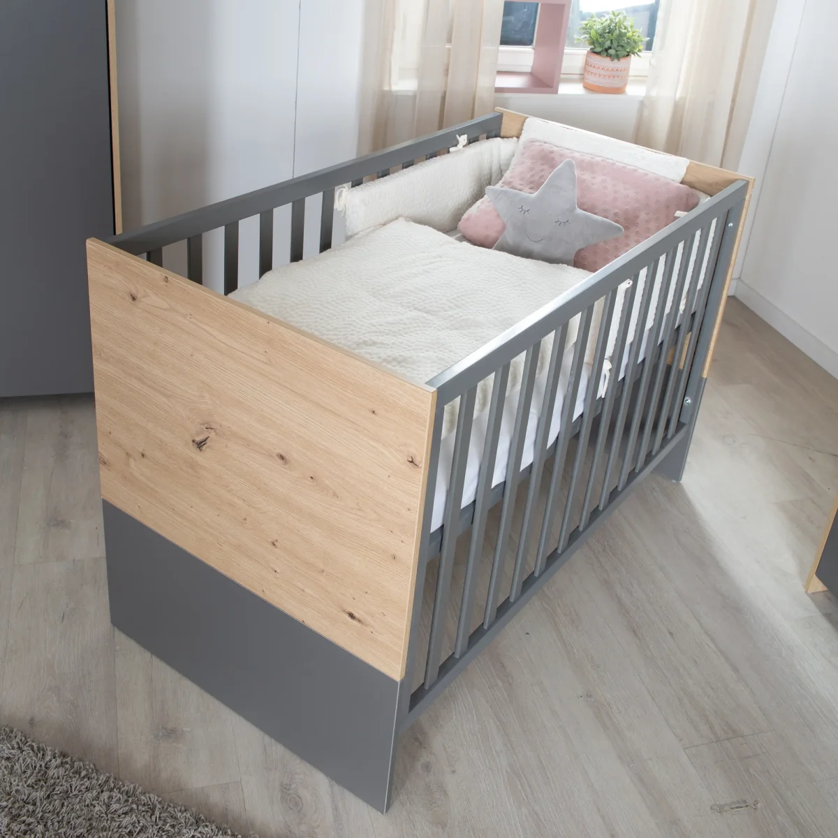 Kinderzimmerset 'Anna' 3-teilig - Anthrazit / Dekor Kent Eiche – Bild 6