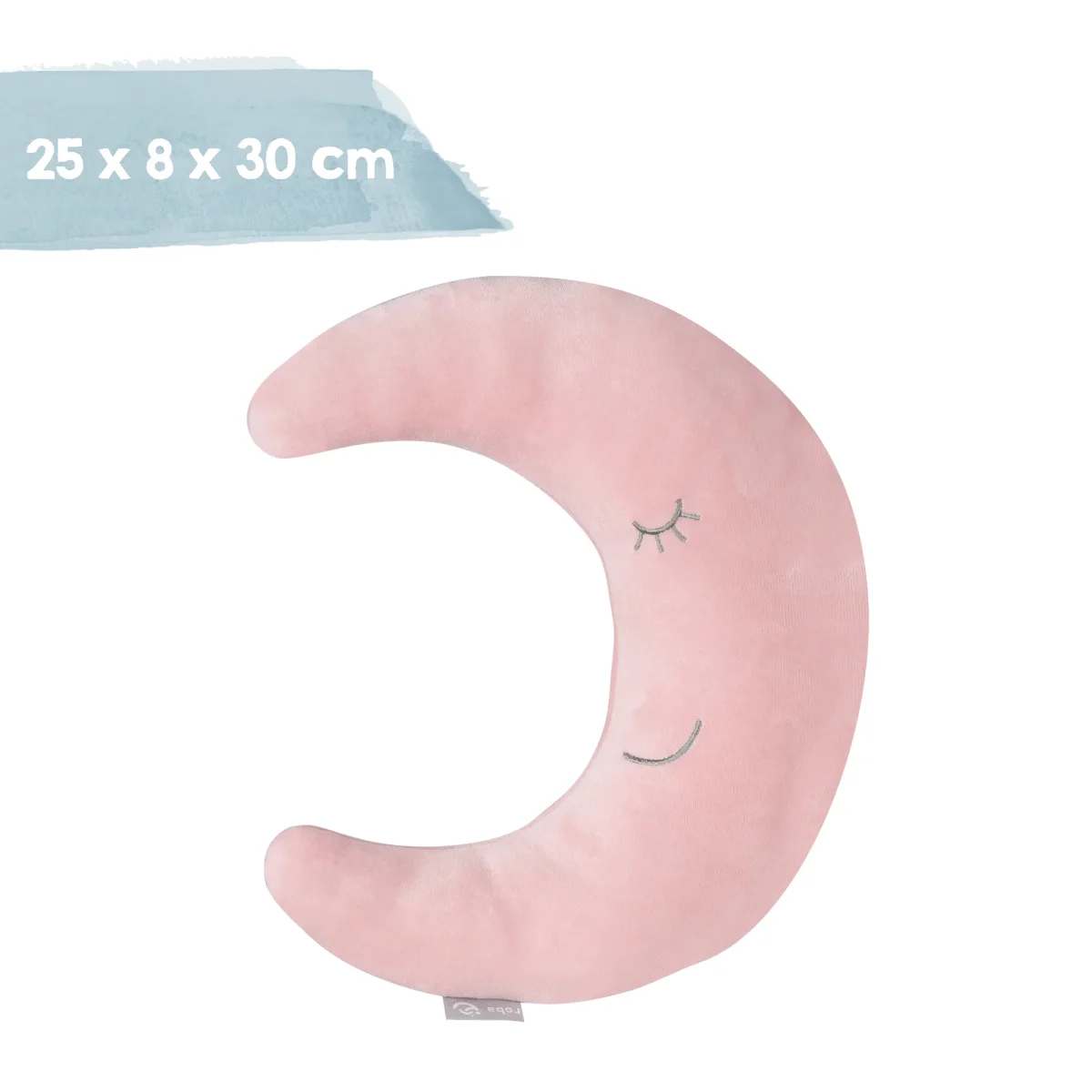 Nackenkissen in Mond-Form 'roba Style' - Weiches Dekokissen - Rosa / Mauve – Bild 7