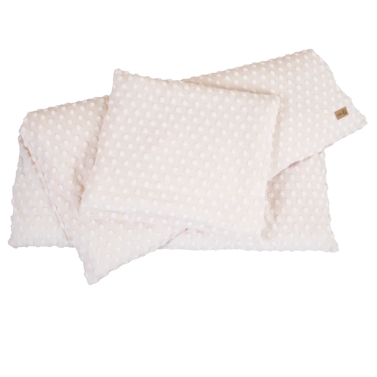 Wiegenbettwäsche 80 x 80 cm 'Frosty Almond' - GOTS & Oeko Tex zertifiziert - Beige – Bild 4