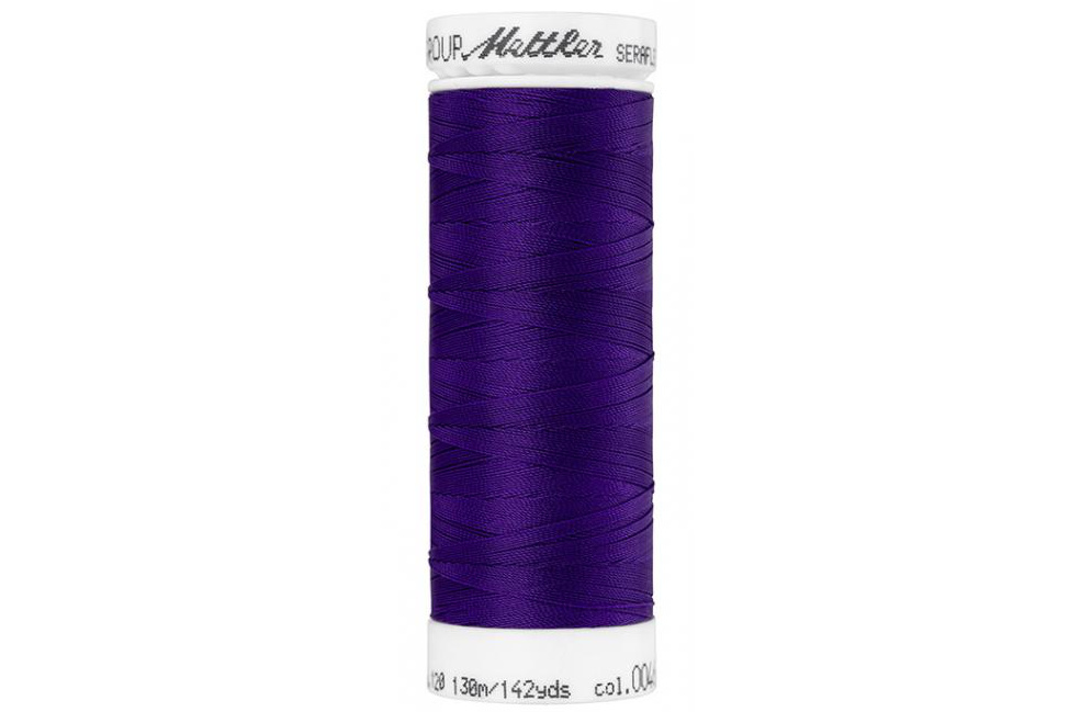 Seraflex 120 elastisches Nähgarn – Deep Purple lila – 130m Amann Mettler 7840-0046 – Bild 2