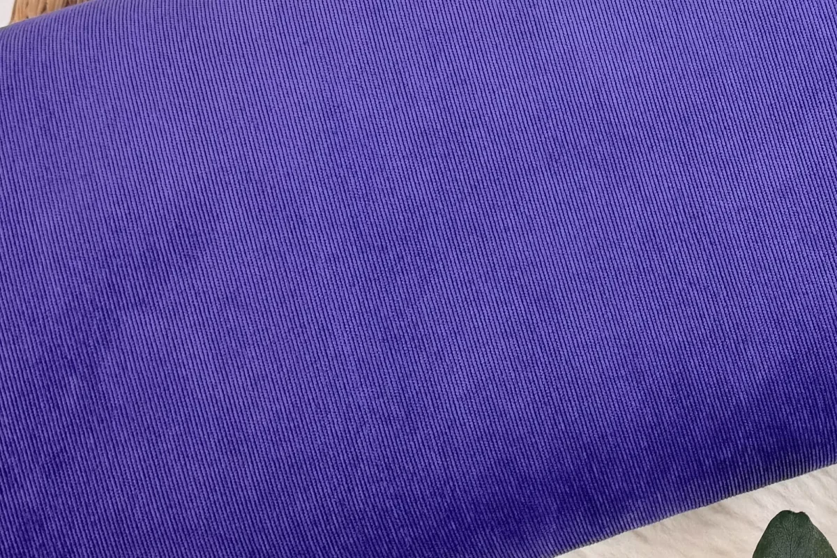 Feincord, Babycord elastisch – Uni lila – Bild 3