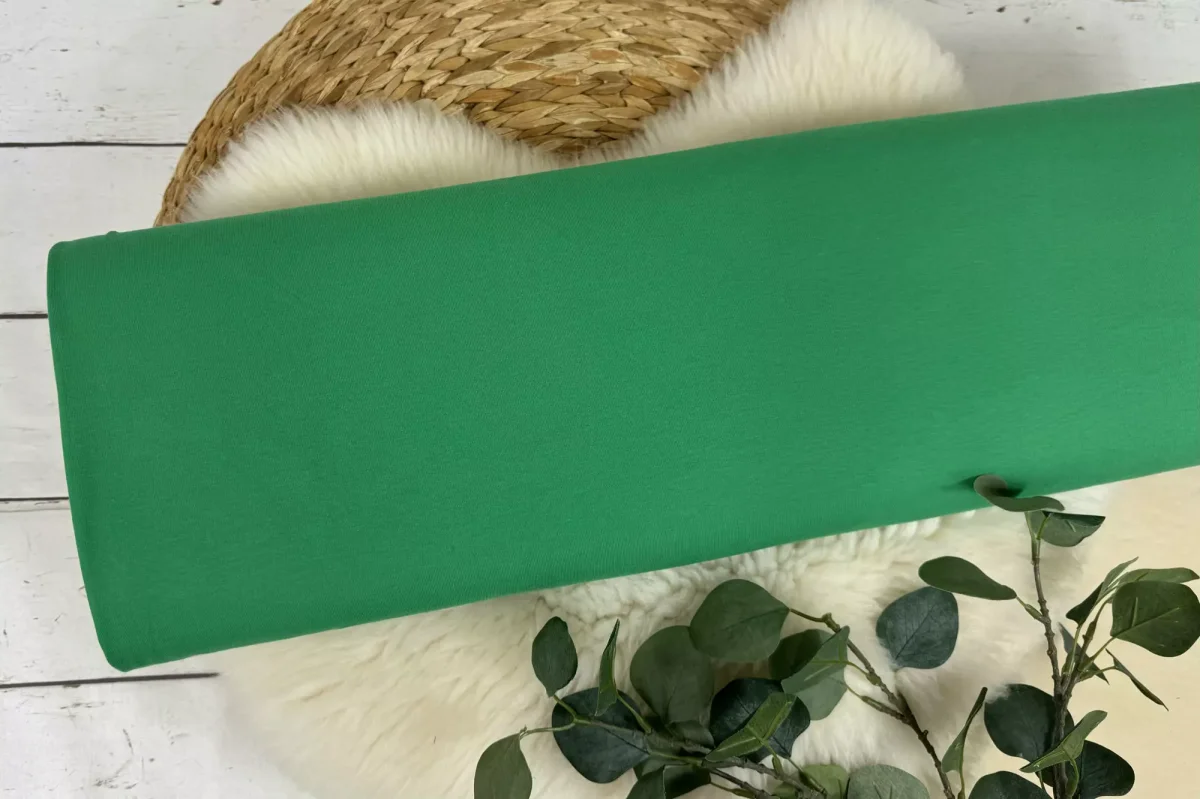Jersey Stoff Öko-Tex-100 – Uni grün und mint Töne (verschiedene Farben) – Bild 9