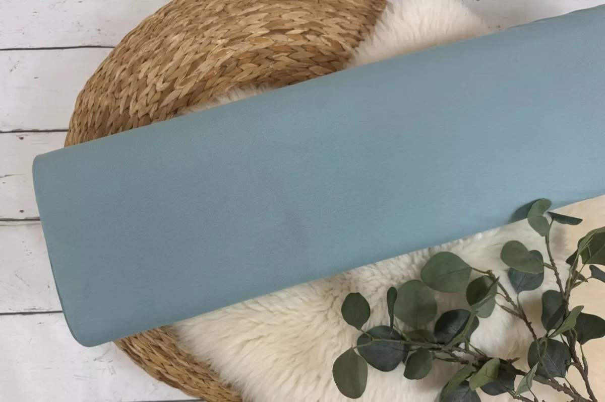 Jersey Stoff Öko-Tex-100 – Uni grün und mint Töne (verschiedene Farben) – Bild 4