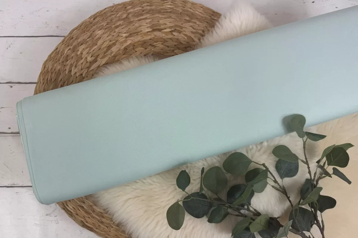 Jersey Stoff Öko-Tex-100 – Uni grün und mint Töne (verschiedene Farben) – Bild 6