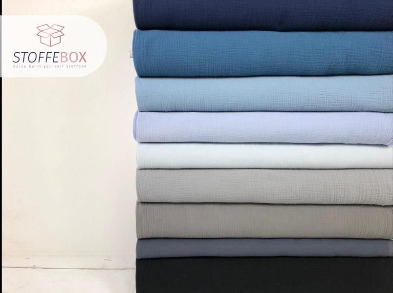Musselin Uni / Double Gauze – Uni pastellmint – Öko-Tex-100 – Bild 8