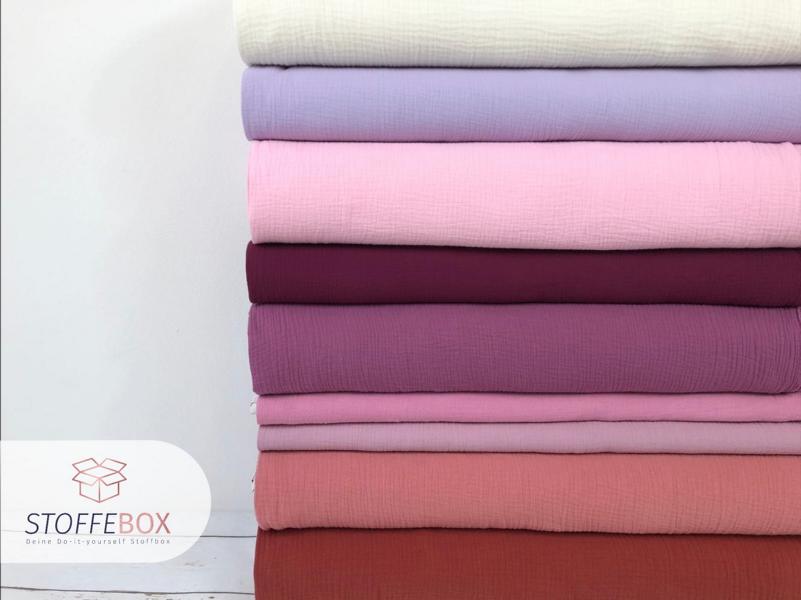 Musselin Uni / Double Gauze – Uni pastellmint – Öko-Tex-100 – Bild 9