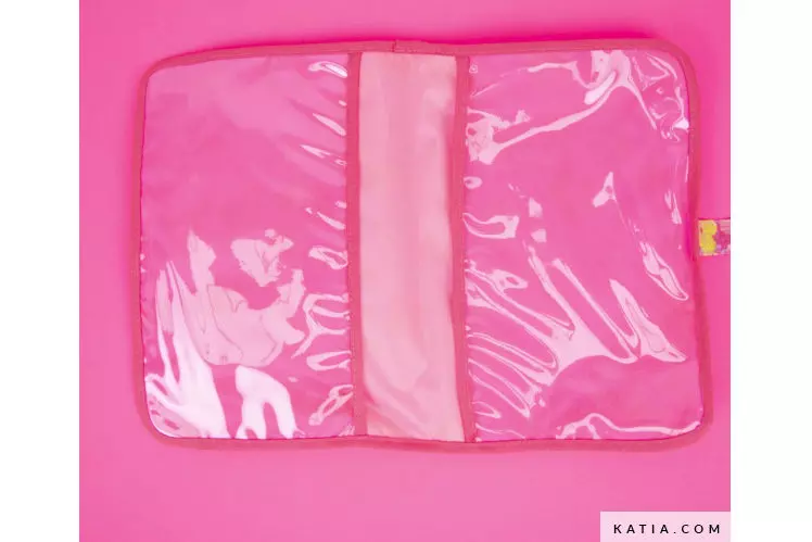 Translucent PVC-Folie Taschenstoff neon pink von Katia – Bild 4
