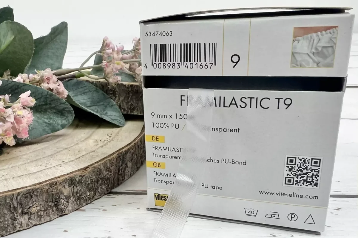 Vlieseline Framilastic T9 Band – 9mm breit transparent (ab 10cm) – Bild 2