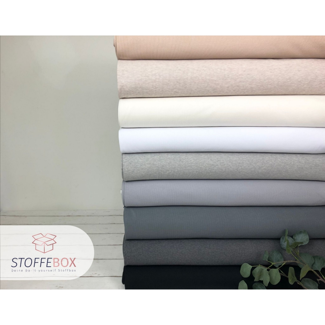 Ripp Jersey – Uni (versch. Farben) – Bild 2